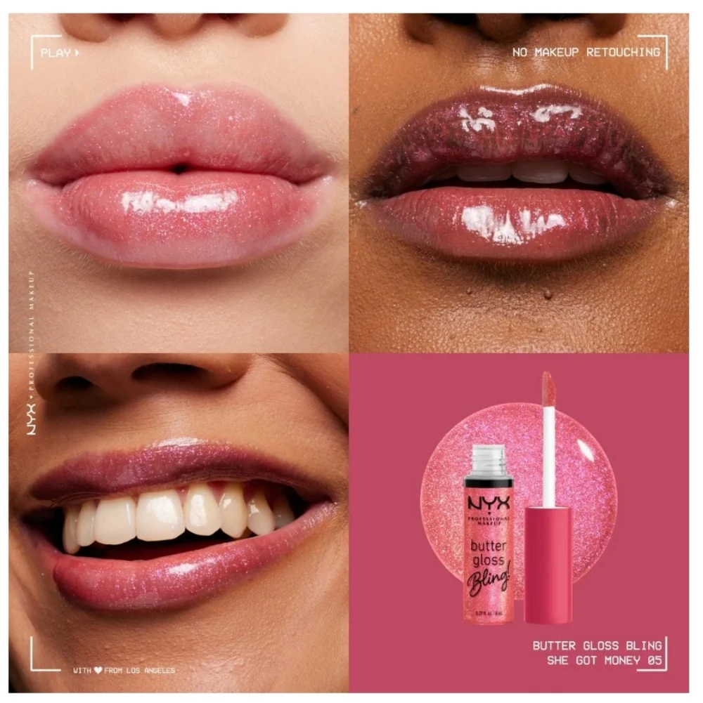 NYX Butter Gloss Bling ✨ Shade: She Got Money ✨ 🆕